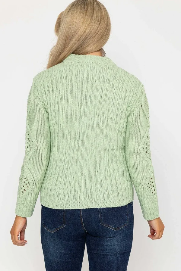 Kelly & Grace Weekend Cable Knit Crew Neck*Women Jumpers & Cardigans