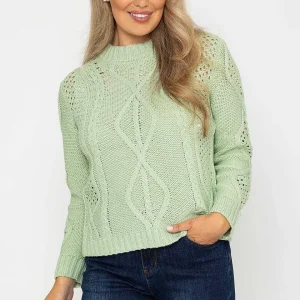 Kelly & Grace Weekend Cable Knit Crew Neck*Women Jumpers & Cardigans