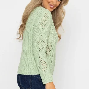 Kelly & Grace Weekend Cable Knit Crew Neck*Women Jumpers & Cardigans