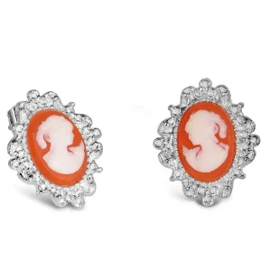 Newbridge Silverware Jewellery Cameo Earrings* Boxed Gifts