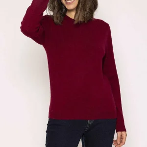 Rowen Avenue 100% Cashmere Knit In Burgundy*Women Jumpers & Cardigans