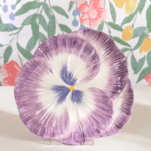 Carraig Donn HOME Ceramic Pansy Serving Plate*Women As Seen On Social