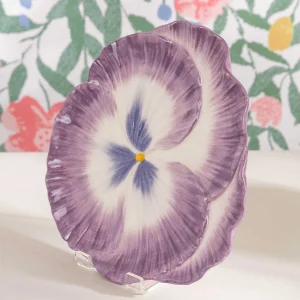 Carraig Donn HOME Ceramic Pansy Serving Plate*Women As Seen On Social