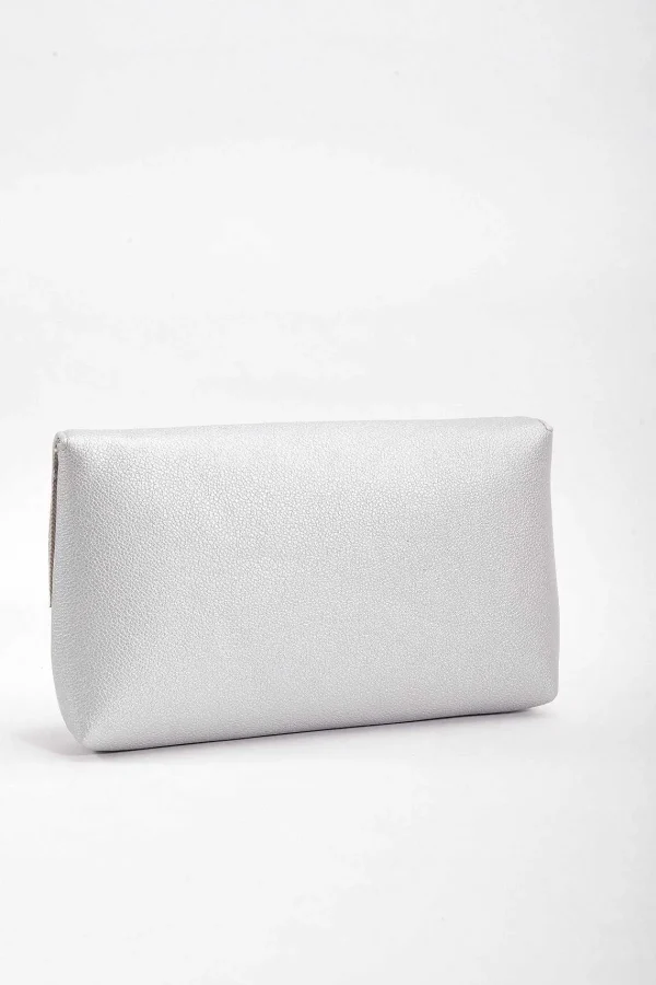 SOUL Accessories Chain Detail Clutch In Silver* Accessories