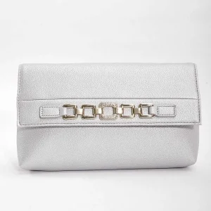 SOUL Accessories Chain Detail Clutch In Silver* Accessories