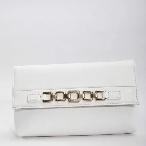 SOUL Accessories Chain Detail Clutch In White*Women As Seen On Social