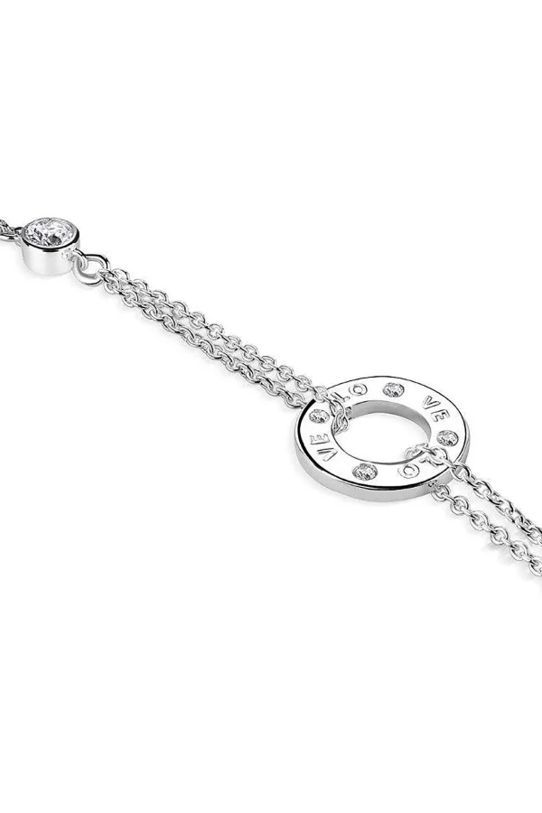 Newbridge Silverware Jewellery Childs Love Bracelet Clear Stones* Kids