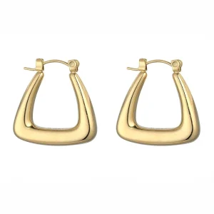 Knight & Day Chunky Geometric Gold Hoops*Women As Seen On Social