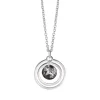 Newbridge Silverware Jewellery Circular Pendant Black Stone* Boxed Gifts