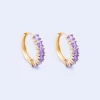 Knight & Day Classic Amethyst Hoops* Boxed Gifts