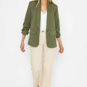 Pala D'oro Classic Blazer In Khaki*Women Blazers