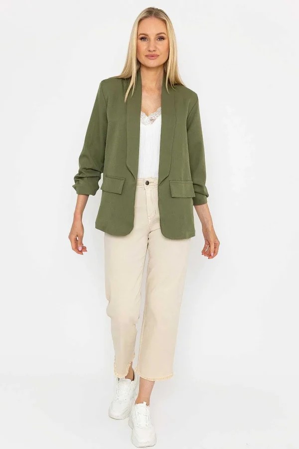 Pala D'oro Classic Blazer In Khaki*Women Blazers