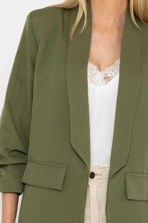 Pala D'oro Classic Blazer In Khaki*Women Blazers