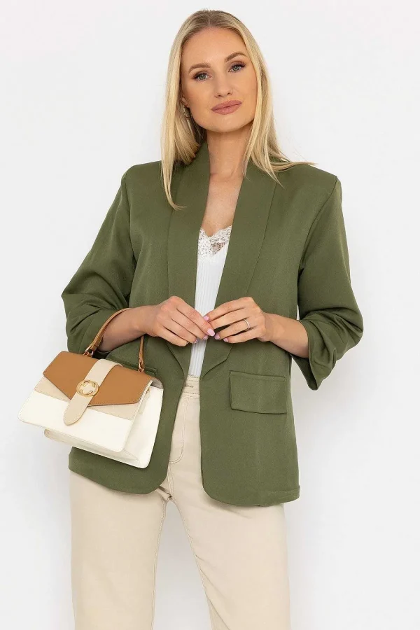 Pala D'oro Classic Blazer In Khaki*Women Blazers