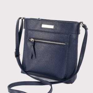 SOUL Accessories Classic Crossbody Front Zip Bag In Navy* Accessories