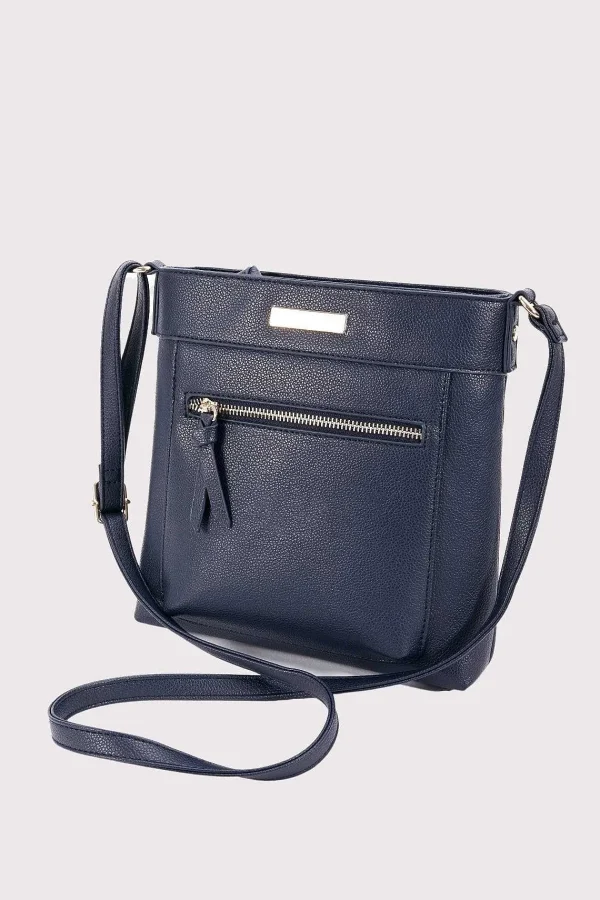 SOUL Accessories Classic Crossbody Front Zip Bag In Navy* Accessories