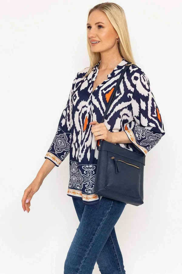 SOUL Accessories Classic Crossbody Front Zip Bag In Navy* Accessories