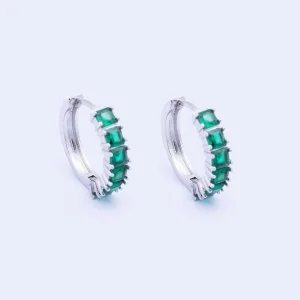 Knight & Day Classic Emerald Hoops* Boxed Gifts