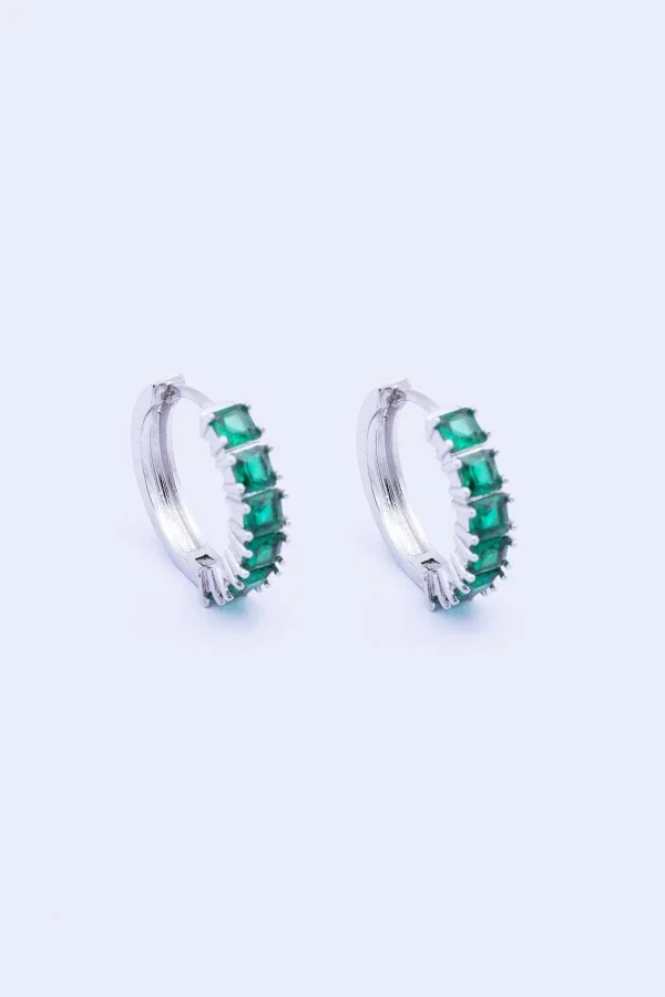 Knight & Day Classic Emerald Hoops* Boxed Gifts