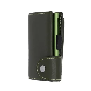 C-Secure Classic Leather Coin Holder In Green* Him