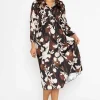 Pala D'oro Cliodhna Brown Printed Midi Dress*Women Dresses & Jumpsuits