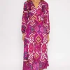 Pala D'oro Cliodhna Pink Printed Midi Dress* Sale Dresses