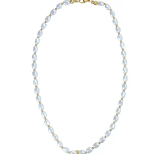 Knight & Day Clover Drop Faux Pearl Necklace* Jewellery