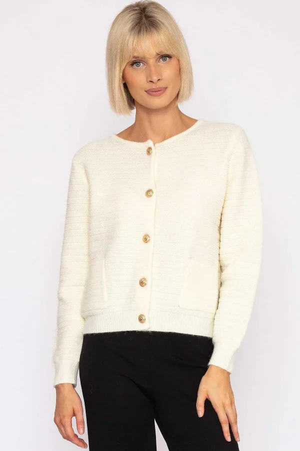 J'aime la Vie Coco Cardigan In Ecru*Women Jumpers & Cardigans
