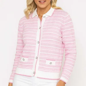 Voulez Vous Collar Cardigan In Pink*Women Jumpers & Cardigans