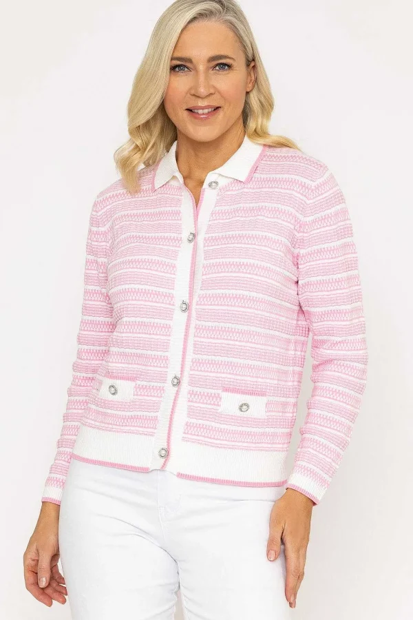 Voulez Vous Collar Cardigan In Pink*Women Jumpers & Cardigans