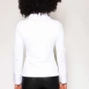 J'aime la Vie Collar Shirt In White*Women Tops & Blouses