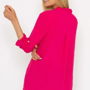 Pala D'oro Collarless Shirt In Pink*Women Tops & Blouses