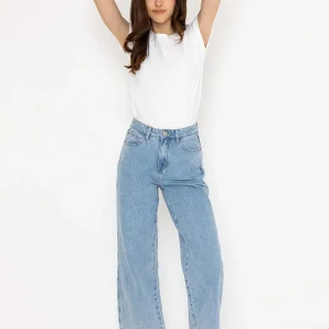 Oraije Colombe Blue Denim Wide Jeans*Women Jeans & Trousers