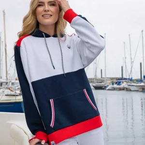 West Quay Colour Block Hoodie In Navy*Women Hoodies & Sweatshirts