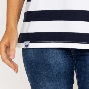 West Quay Colour Block Stripe T-Shirt In Red*Women Tops & Blouses
