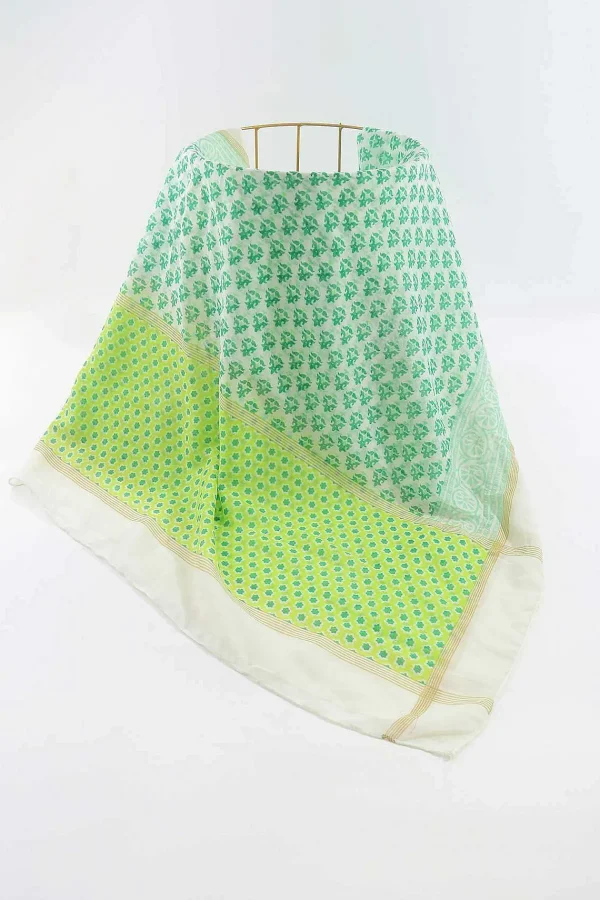 SOUL Accessories Contrast Green Print Scarf* Accessories