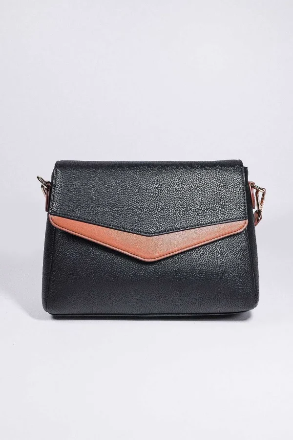 SOUL Accessories Contrast Texture Crossbody In Black* Accessories