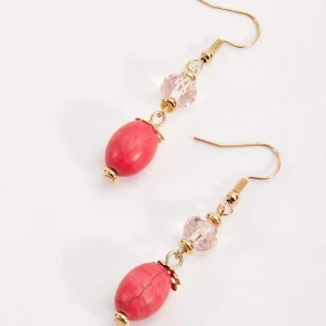 Soul Jewellery Coral Beaded Earrings*Women April Edit