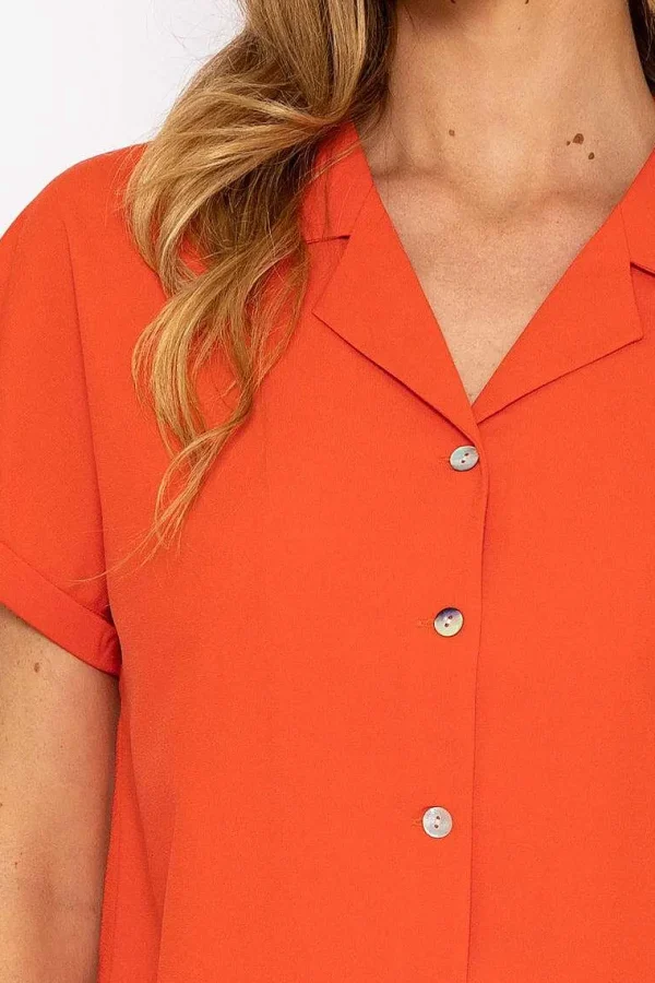 Rowen Avenue Coral Camp Collar Shirt*Women Tops & Blouses