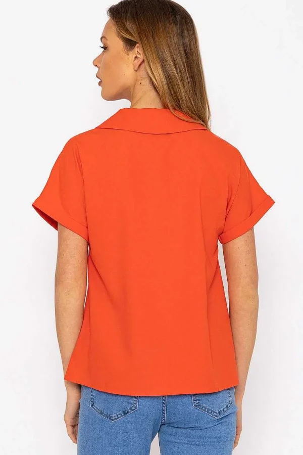 Rowen Avenue Coral Camp Collar Shirt*Women Tops & Blouses