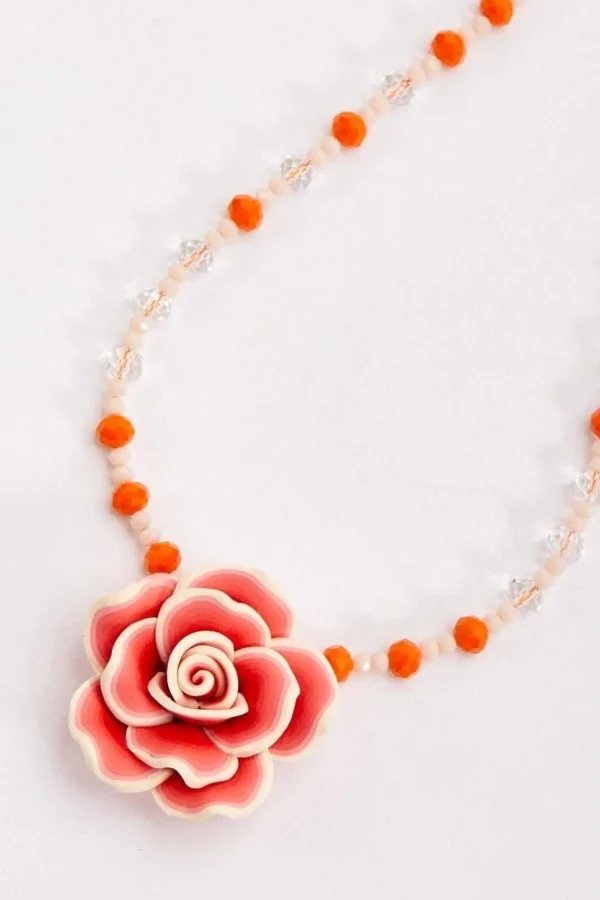 Soul Jewellery Coral Flower Necklace*Women April Edit