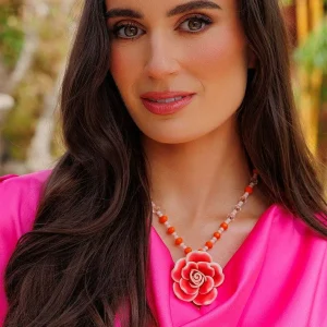 Soul Jewellery Coral Flower Necklace*Women April Edit