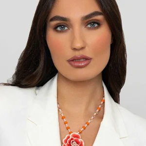 Soul Jewellery Coral Flower Necklace*Women April Edit