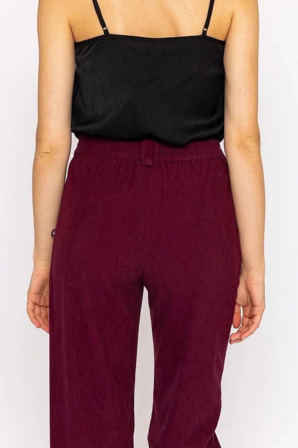 Rowen Avenue Cord Wide Leg Pant In Plum*Women Jeans & Trousers