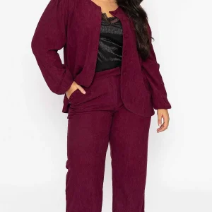 Rowen Avenue Cord Wide Leg Pant In Plum*Women Jeans & Trousers