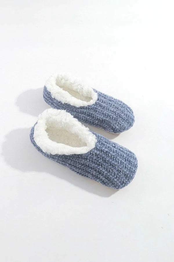 SOUL Accessories Cosy Knit Slipper Sock In Navy*Women Nightwear