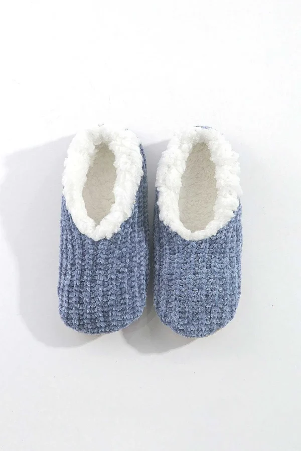 SOUL Accessories Cosy Knit Slipper Sock In Navy*Women Nightwear