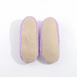 SOUL Accessories Cosy Knit Slipper Socks In Lilac*Women Nightwear