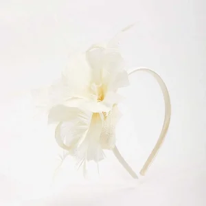 SOUL Accessories Cream Feather Flower Fascinator* Fascinators