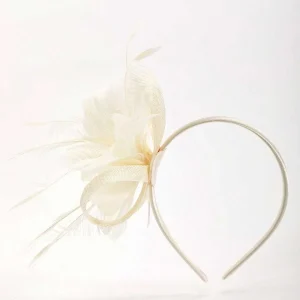 SOUL Accessories Cream Feather Flower Fascinator* Fascinators